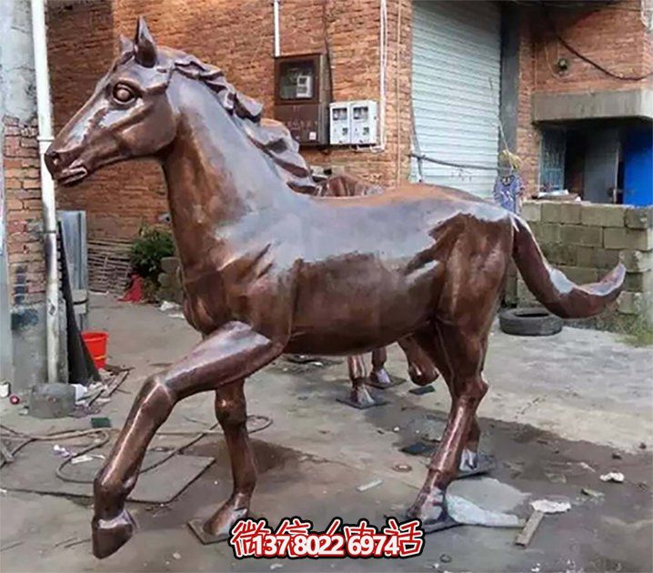 玻璃钢动物雕塑景观摆放，美化城市广场