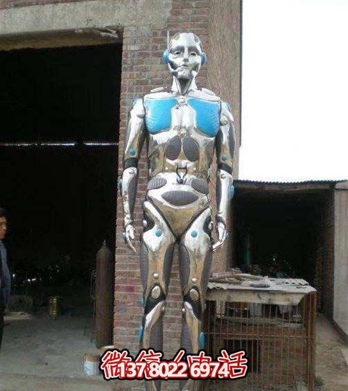 不锈钢机器人雕塑
