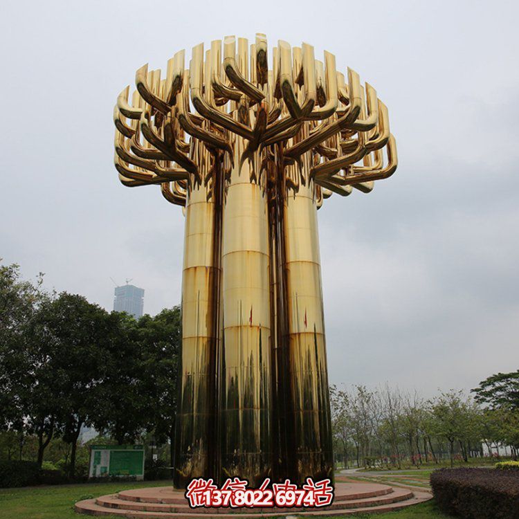 景观优雅不锈钢雕塑