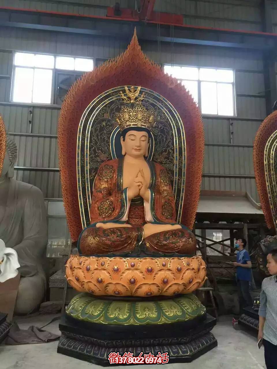 玻璃钢三圣雕塑——给游客另一种美好的景观体验