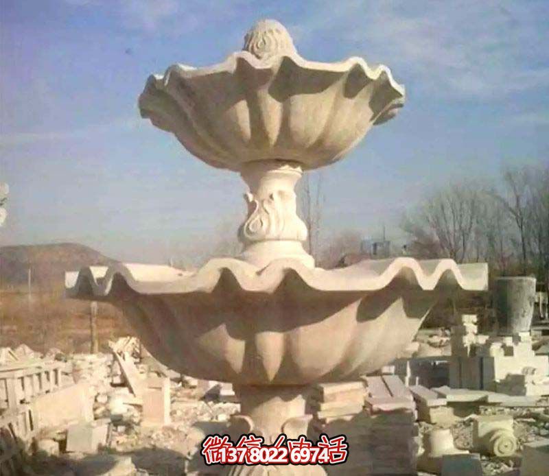 红晚霞大型喷泉石雕