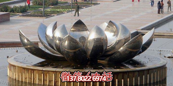 室外不锈钢喷泉雕塑，让广场与公园更加美丽