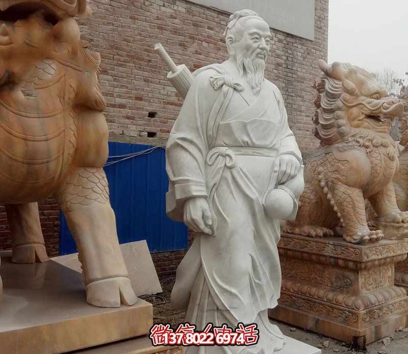 大理石雕刻之旅——探索孙思邈的医学奥秘