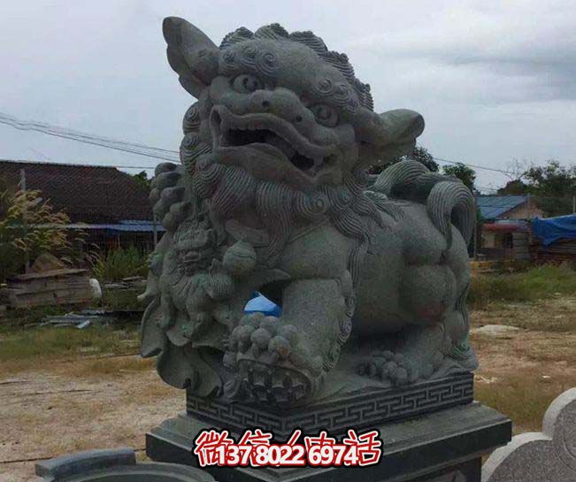 别墅庭院创意大理石石雕狮子雕塑