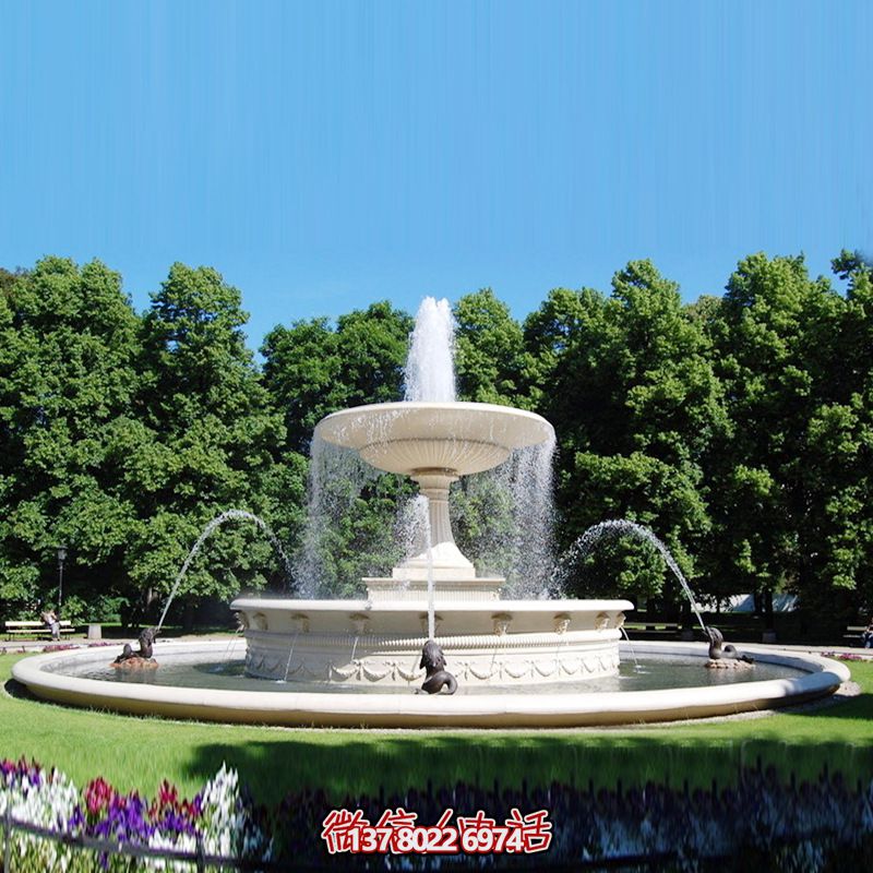 大型欧式园林石雕喷泉