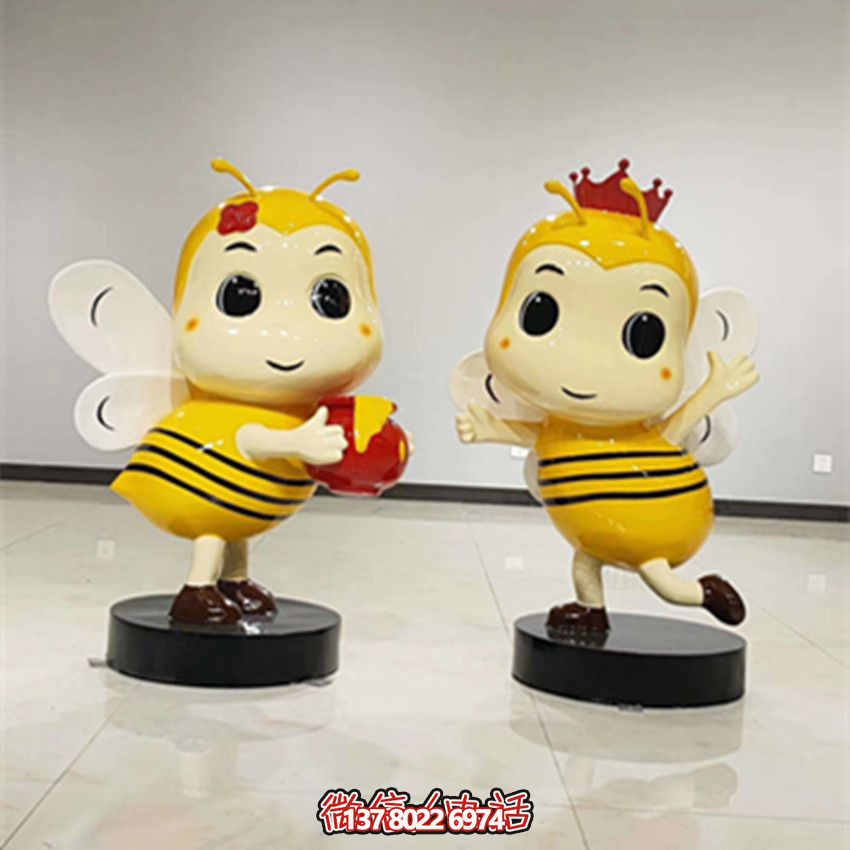 玻璃钢蜜蜂创意彩绘景区雕塑