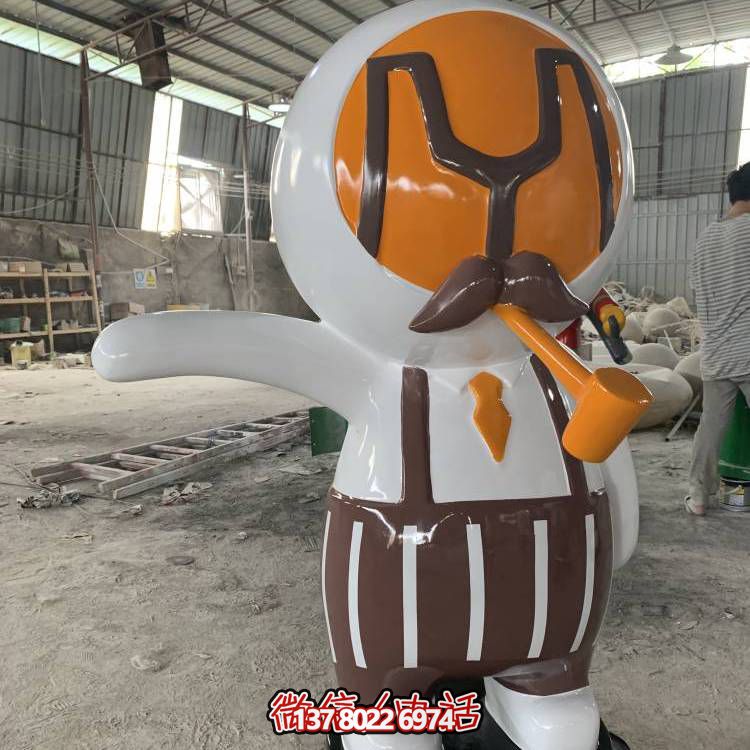 玻璃钢园林抽象人物景观卡通