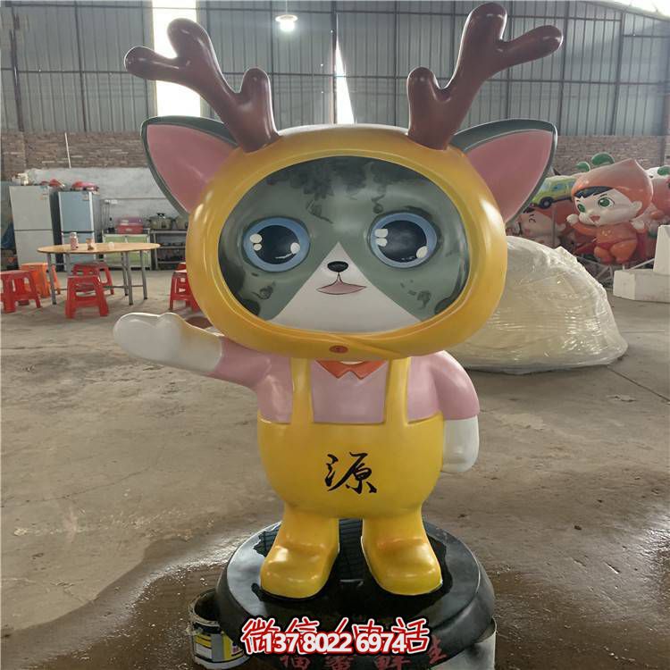 玻璃钢卡通公仔雕塑