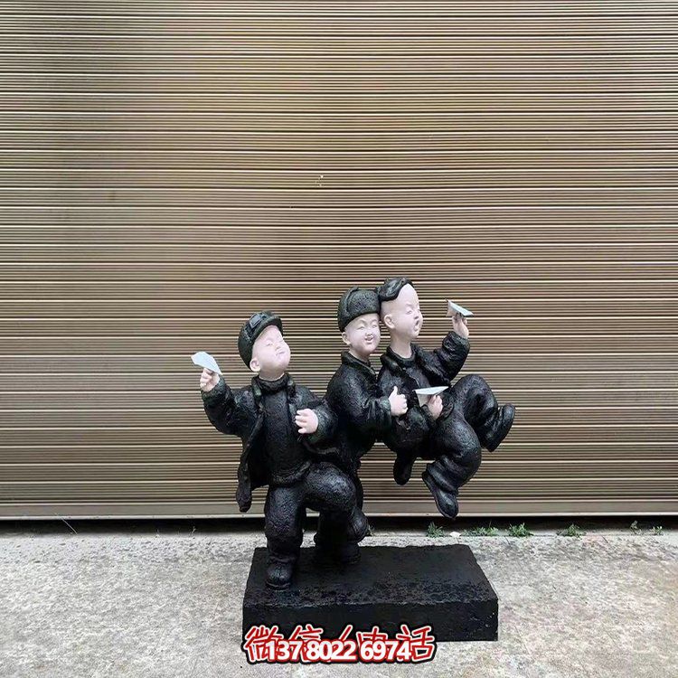 多彩玻璃钢景观摆件，添加卡通户外儿童乐趣