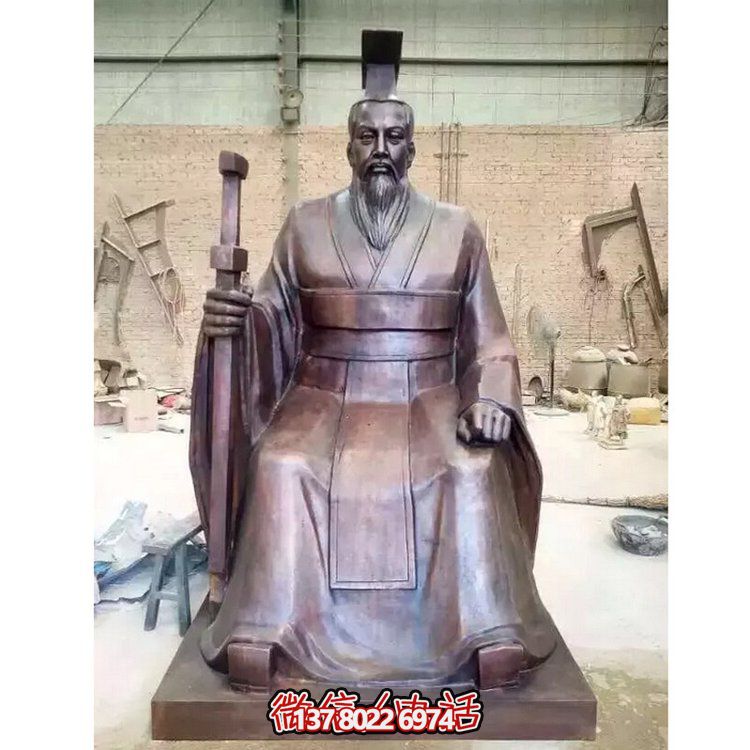 玻璃钢古代人物雕塑景观