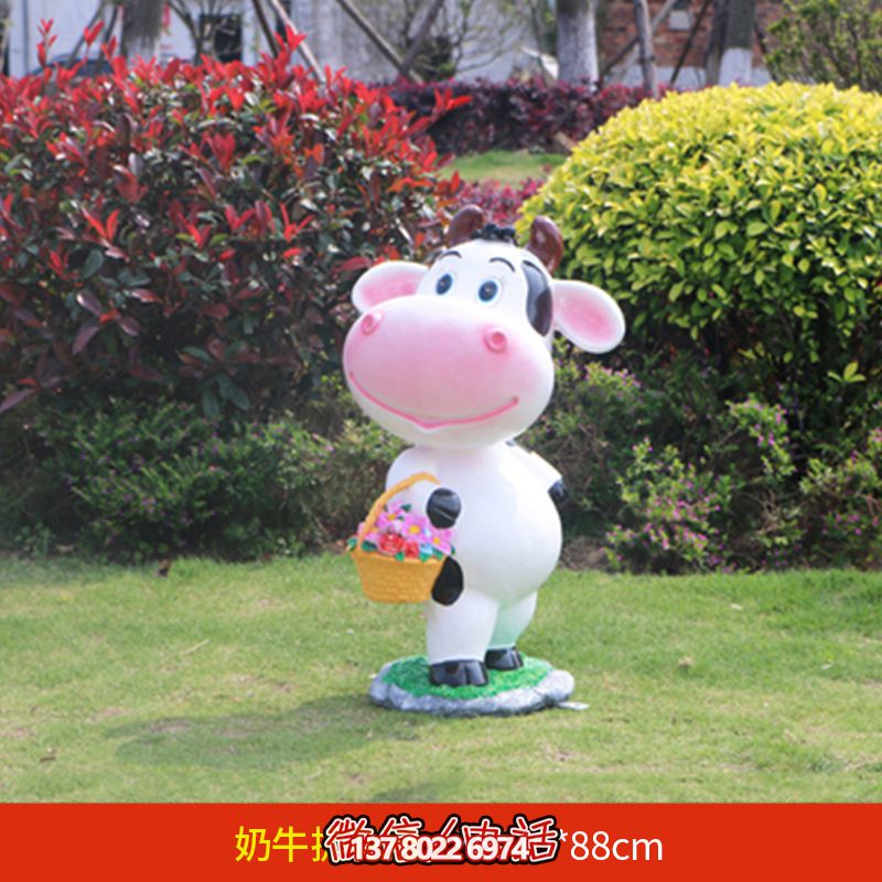 玻璃钢雕塑花篮给公园带来更多美好