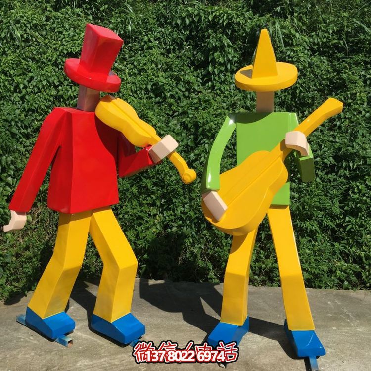 青铜手工不锈钢人物园林雕塑