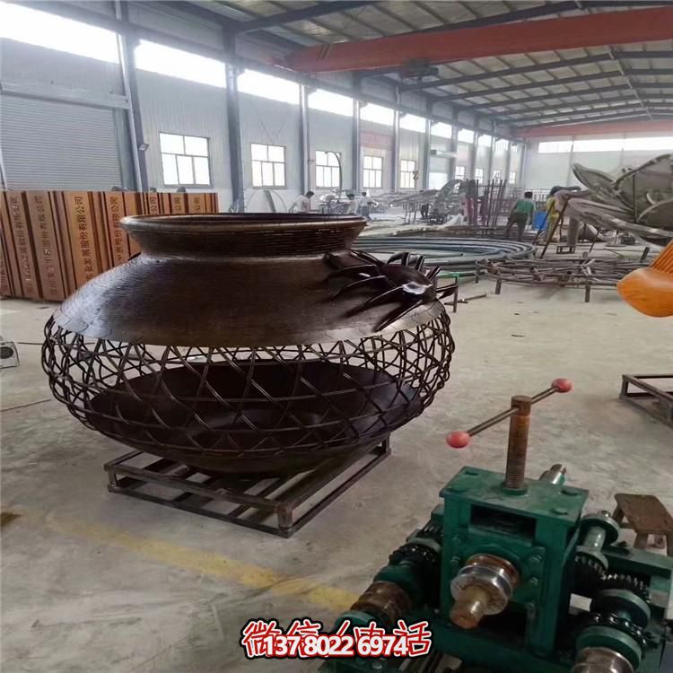 创意玻璃钢景观缸雕塑