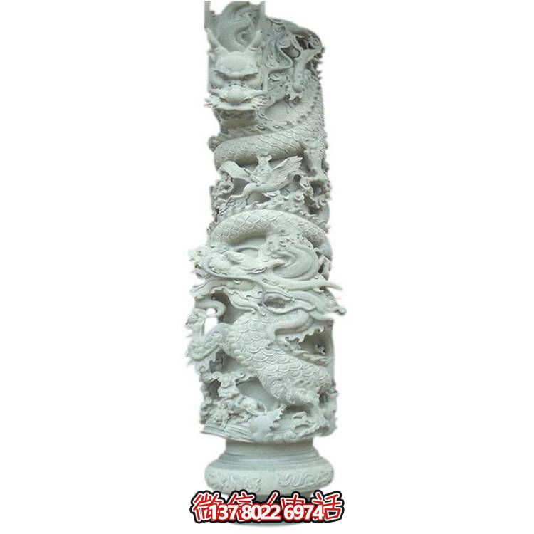 大理石盘龙雕塑，打造完美的室外庭院