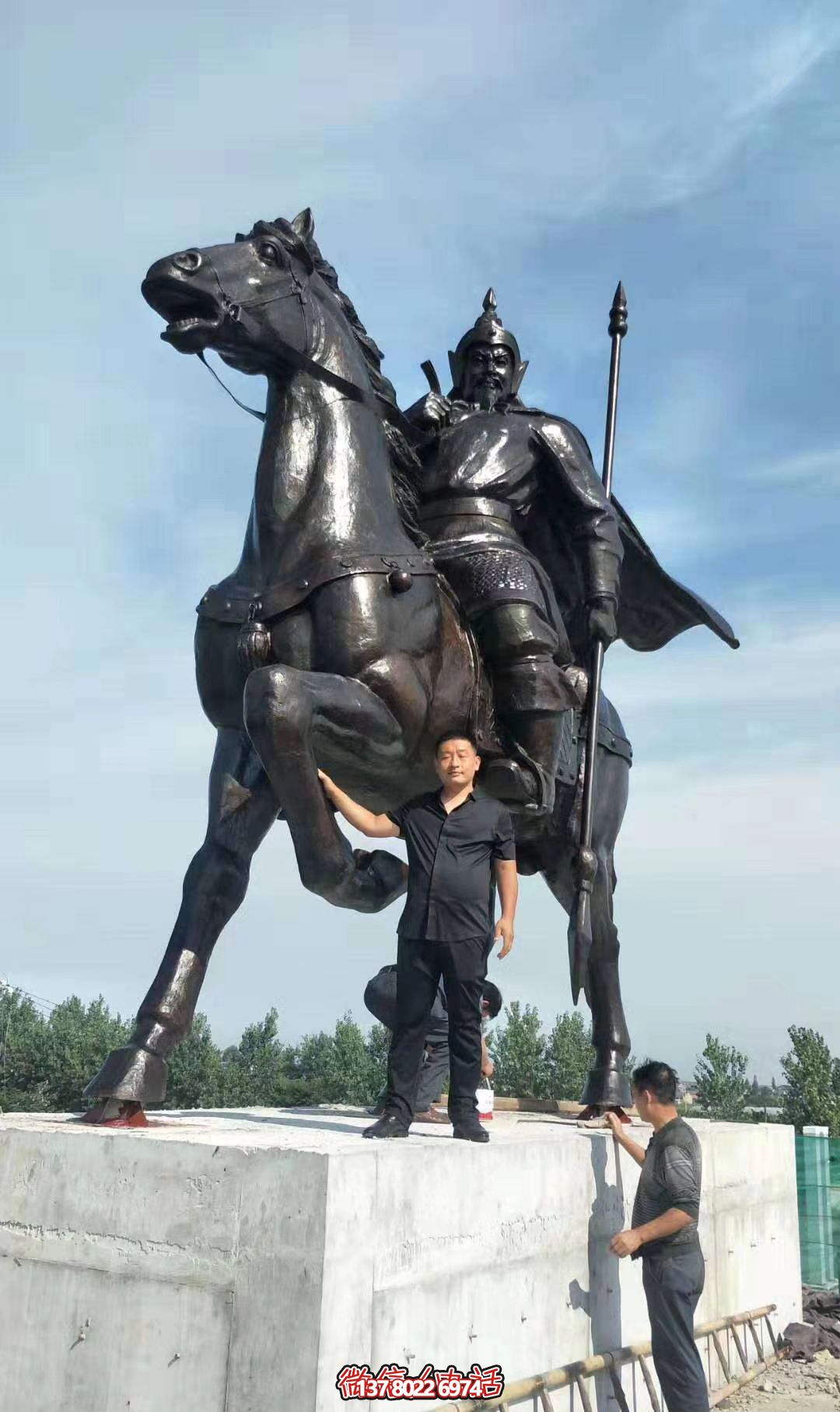 古代将军骑马铜雕雕塑