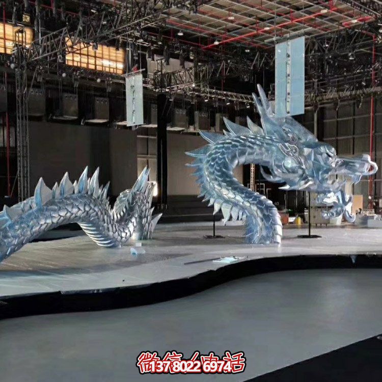 创意玻璃钢龙雕塑，点亮景观园林