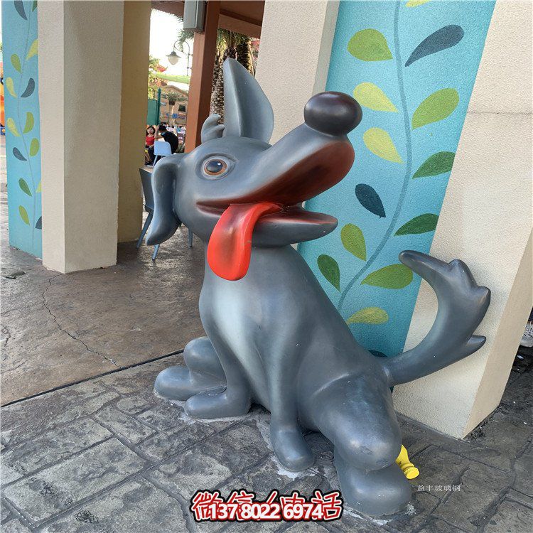 玻璃钢制卡通公仔摆件