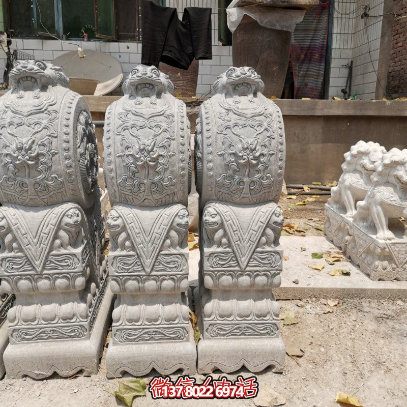 精美古典石雕摆件，美化庭院景观