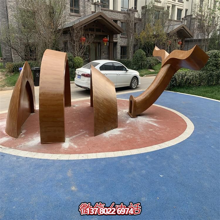 大型不锈钢景观雕塑镂空发光鲸鱼摆件