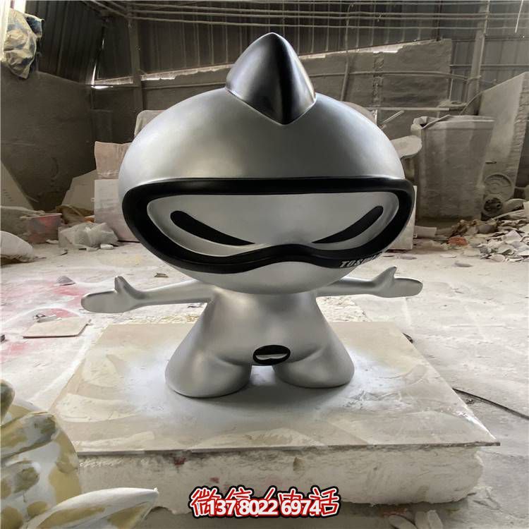 不锈钢园林景观卡通公仔雕塑