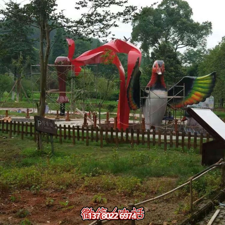 大型不锈钢动物雕塑景观