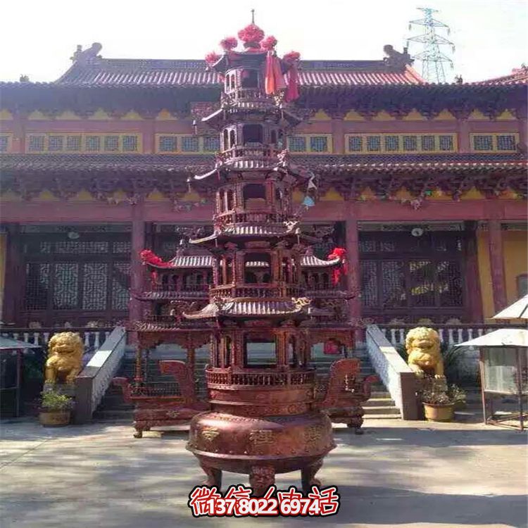 古典铜雕宝鼎香炉珍藏级雕塑