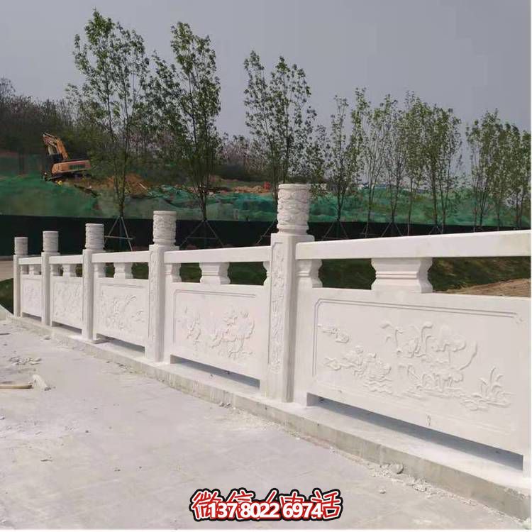 精致经典设计石材园林防护扶手