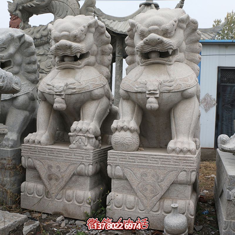 创意庭院石雕狮子雕塑