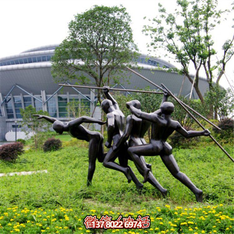 仿铜雕塑装饰玻璃钢标枪