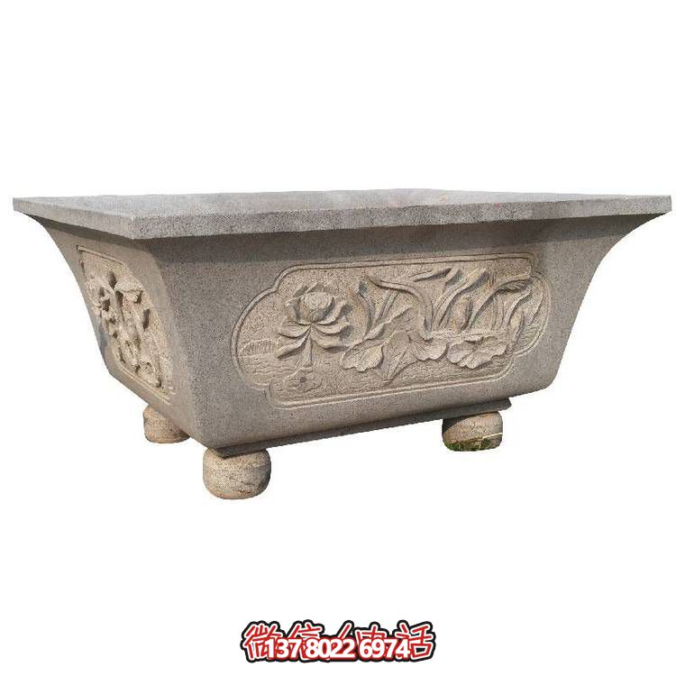 欧式仿古园林花钵摆件