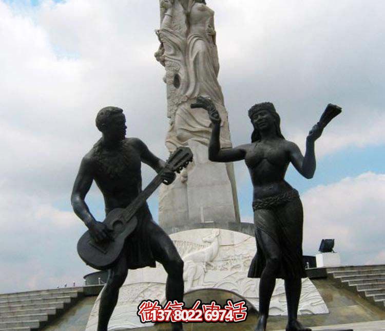 欢迎来到江苏雕塑——“弹吉他的人物铜雕”