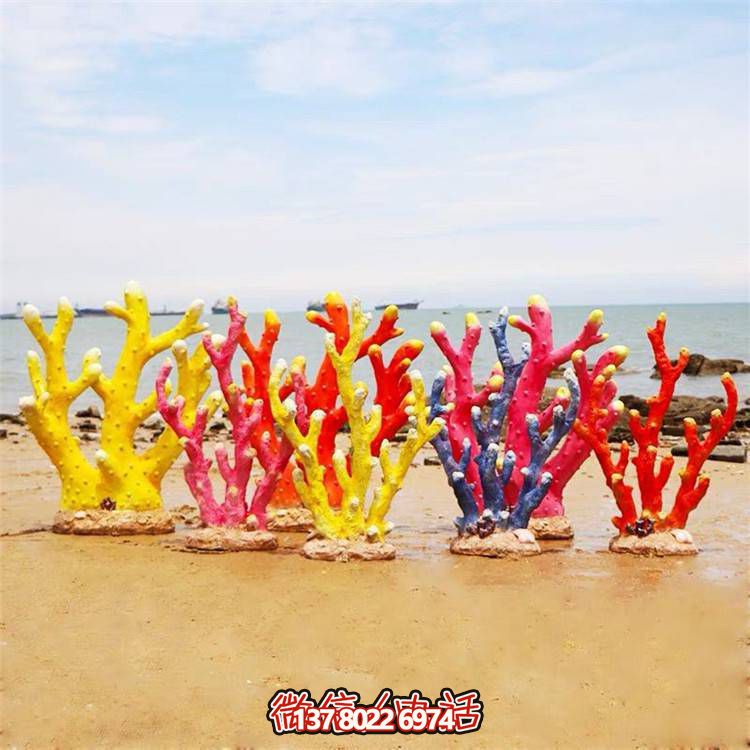 萌趣海豹玻璃钢珊瑚摆件，温馨卡通创意装饰