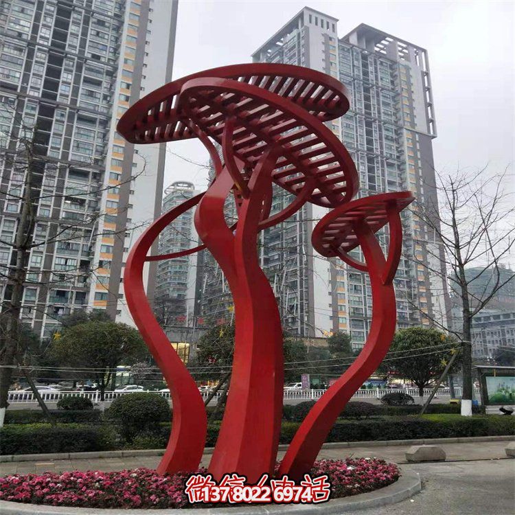 不锈钢创意树雕塑——为公园增添抽象创意