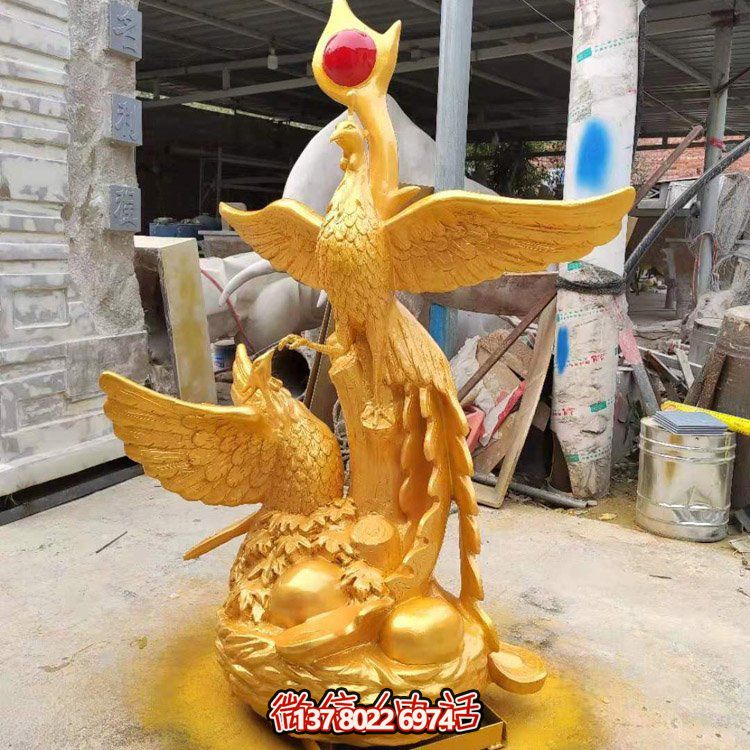 不锈钢凤凰雕塑，给你的户外广场带来活力