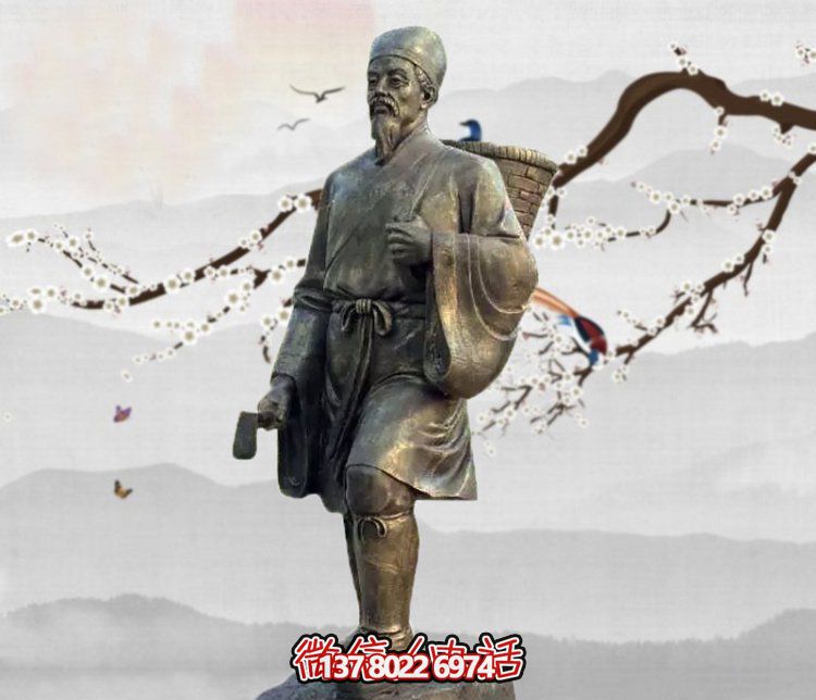 雕塑李时珍的传奇，缅怀古老的采药文化
