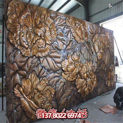 “仿铜浮雕玻璃钢小区园林装饰影画”