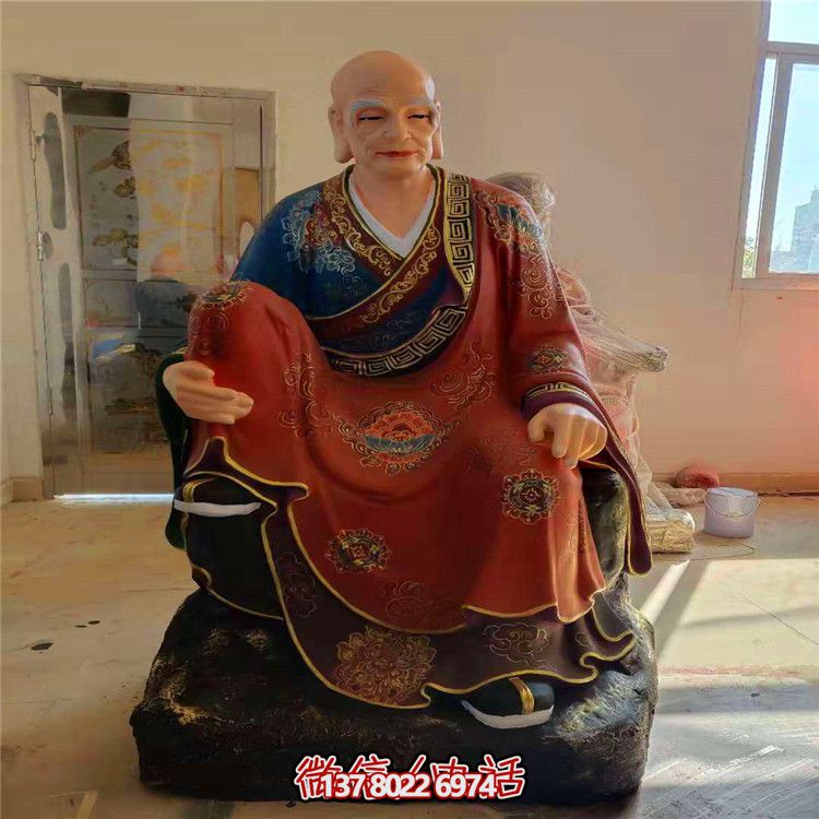 玻璃钢彩绘十八罗汉雕塑——给寺庙和景区增添非凡风采