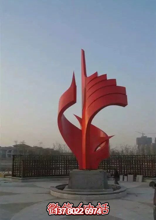 大型不锈钢景观雕塑，室外装饰艺术精美