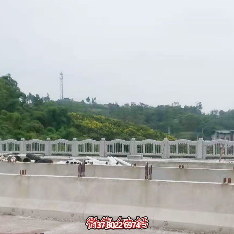 城市街道镂空花岗岩防护栏杆