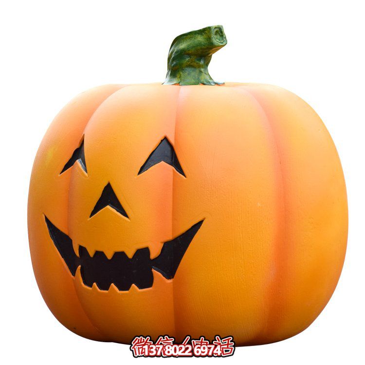 玻璃钢卡通万圣节南瓜儿童游乐园雕塑