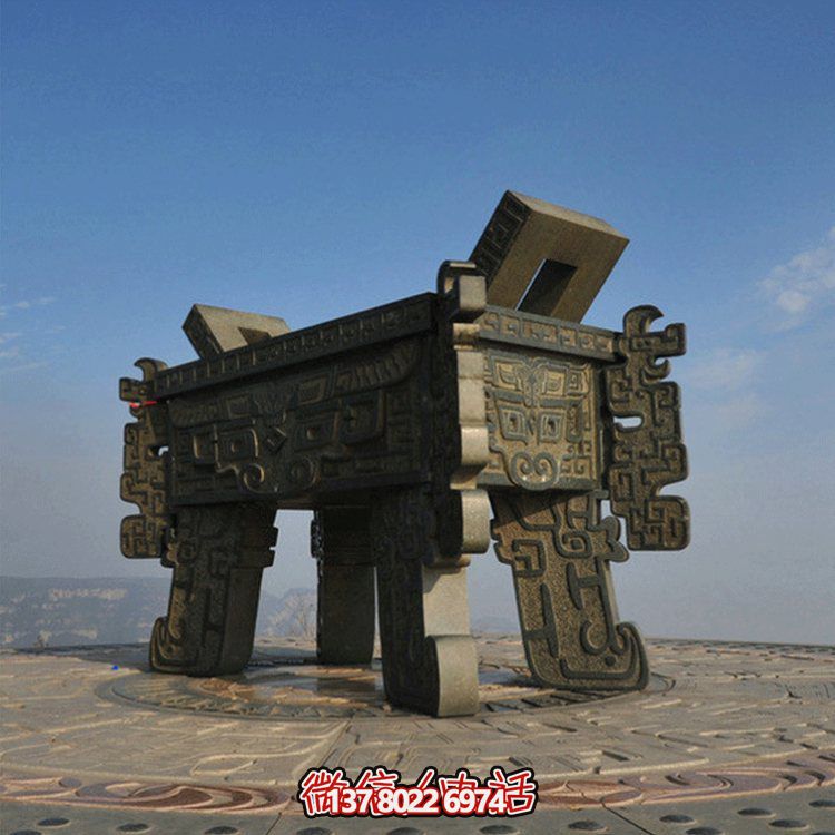 户外大型铸铜鼎广场景区景点鼎摆件