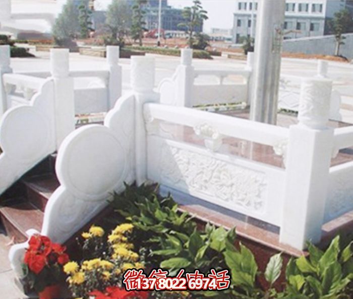 工厂校园景观汉白玉升旗台石雕