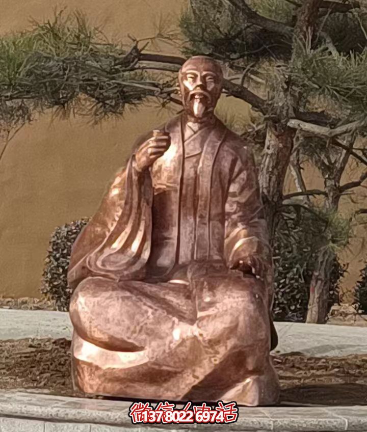 紫铜锻造人物圆雕雕塑