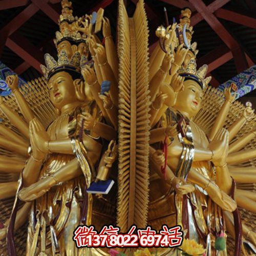 大型千手观音铜像寺庙供奉佛像雕塑