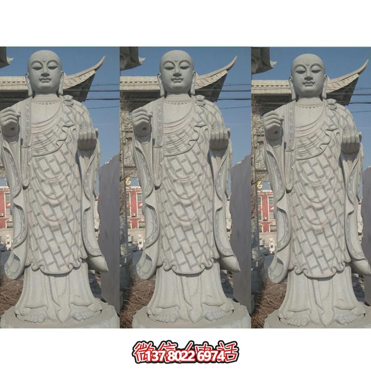 寺庙大理石雕刻地藏王佛像雕塑