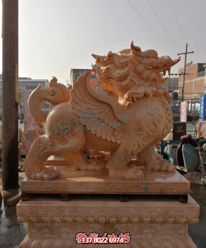 户外园林景观大型神兽景观会飞的貔貅雕塑