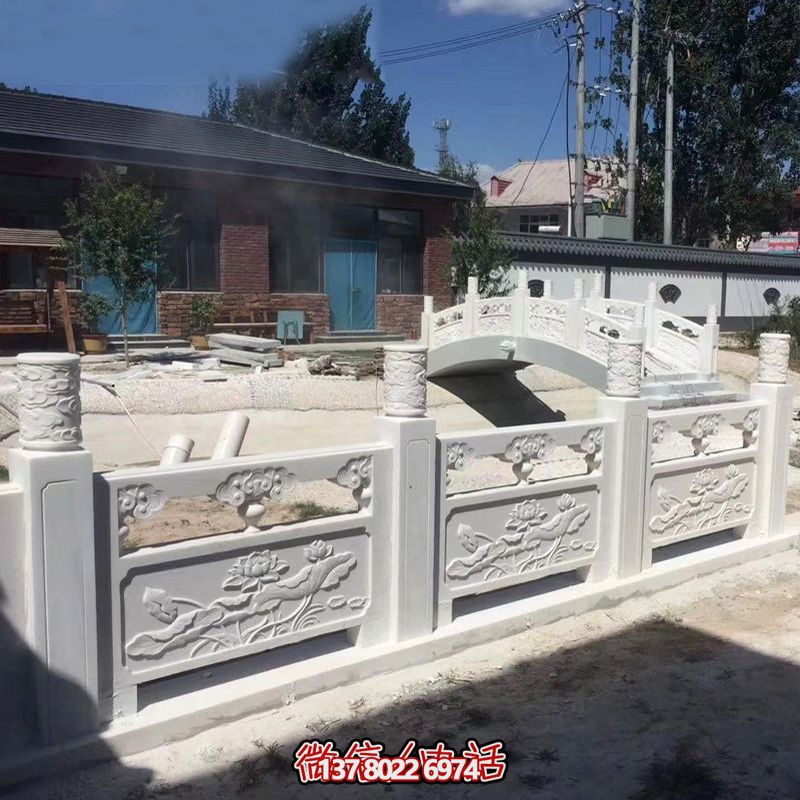 农场庭院池塘大理石浮雕栏杆