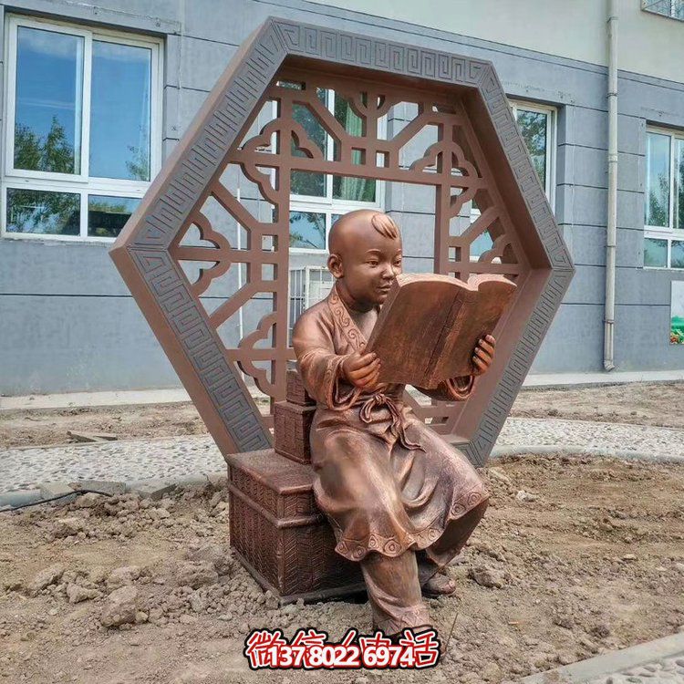 仿铜现代人物雕塑古代城市户外雕塑摆件