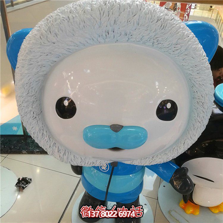 商场网红店铺玻璃钢卡通公仔雕塑