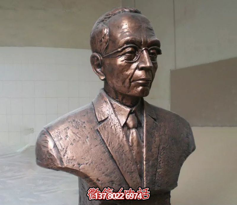 玻璃钢仿铜室内园林装饰品景观伟人雕塑